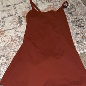 HALARA Rust Red Sleeveless Dress HALARA
